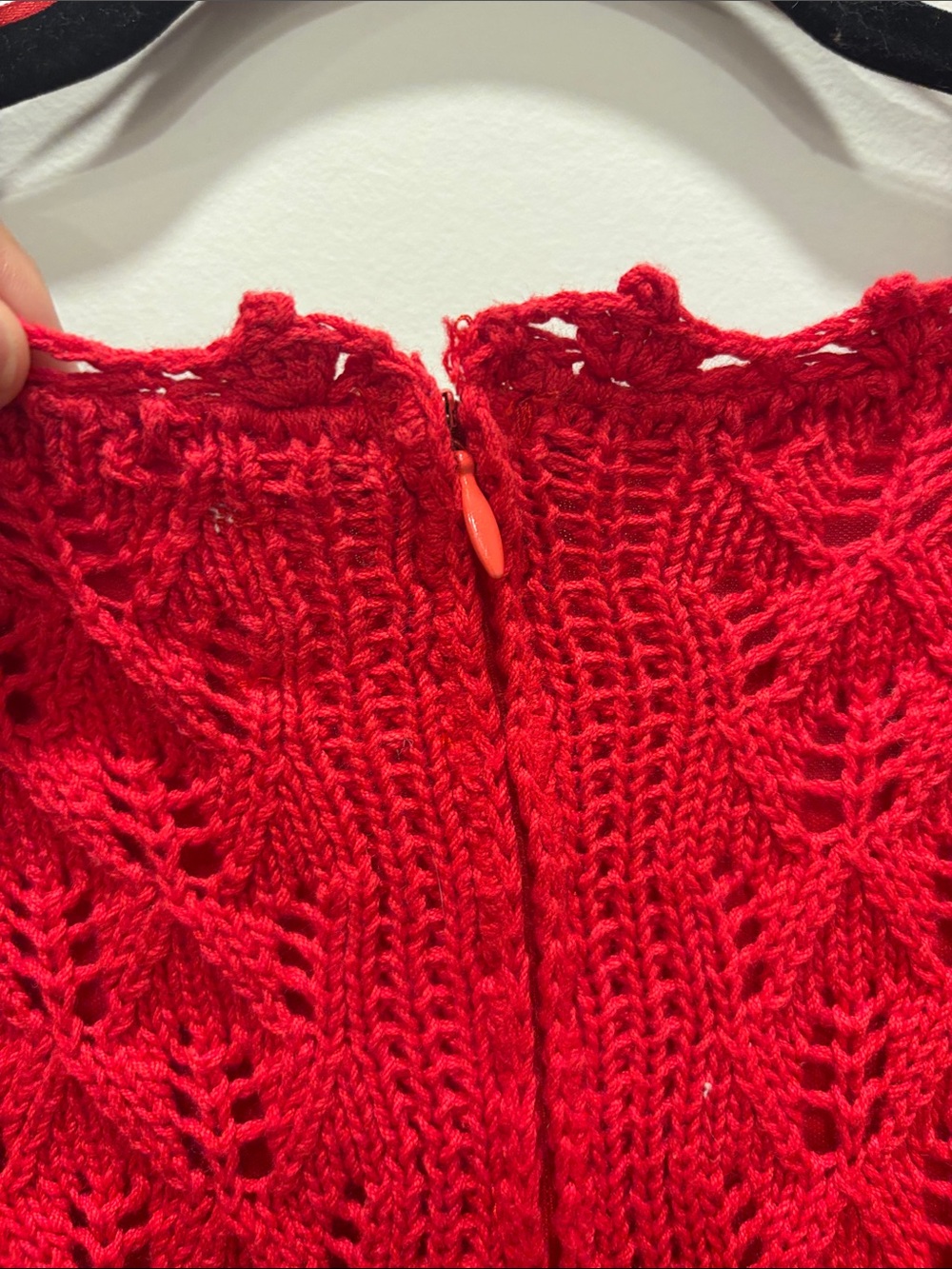Tuckernuck Pomander Place Red Crochet Trim Devon Dress XS NWT - Picture 14 of 14